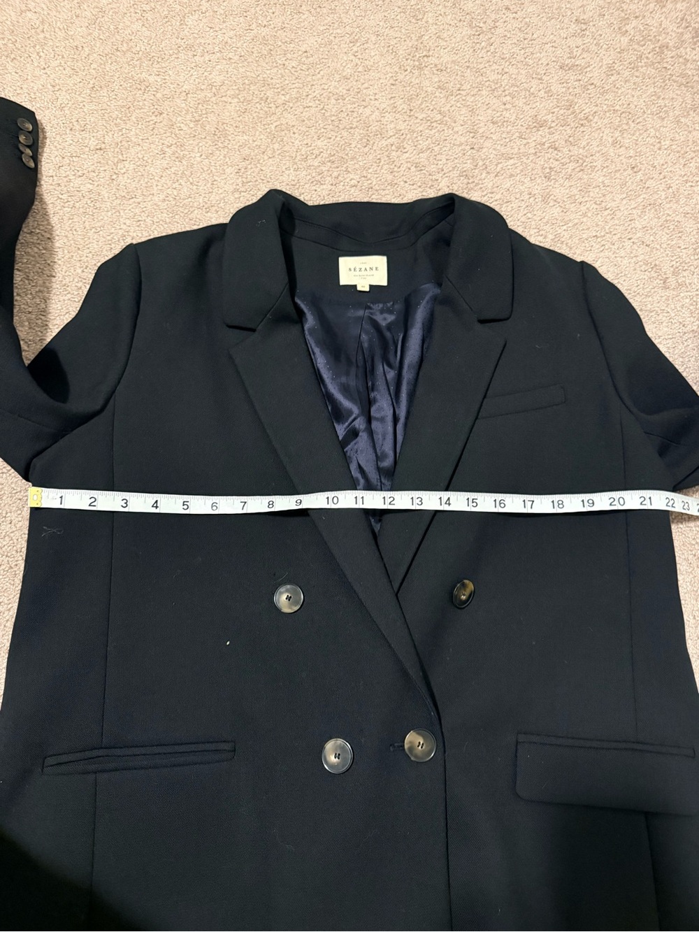 Sézane Christie Blazer in Black Size 14 Jacket - Picture 12 of 13